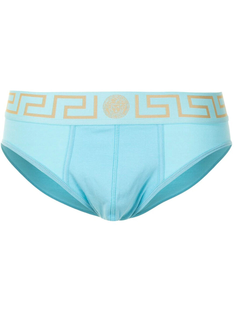 Versace  Medusa Greek Key briefs