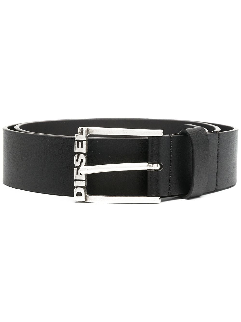 Diesel logo leather belt