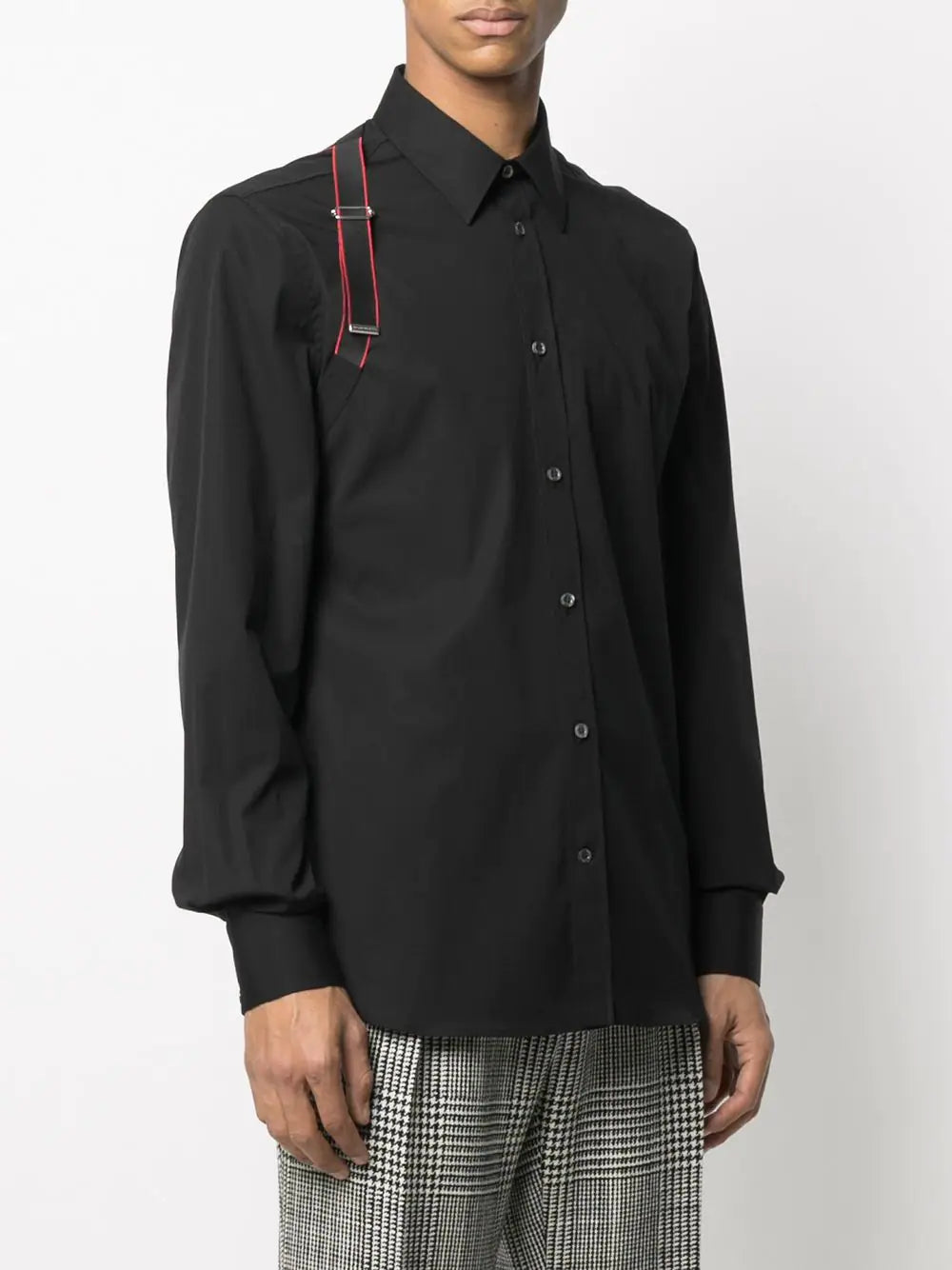 Alexander McQueen  shoulder brace detail shirt