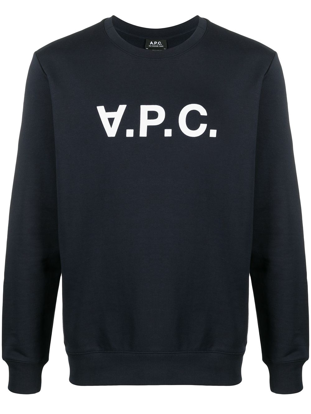 A.P.C.  logo-print round neck sweatshirt