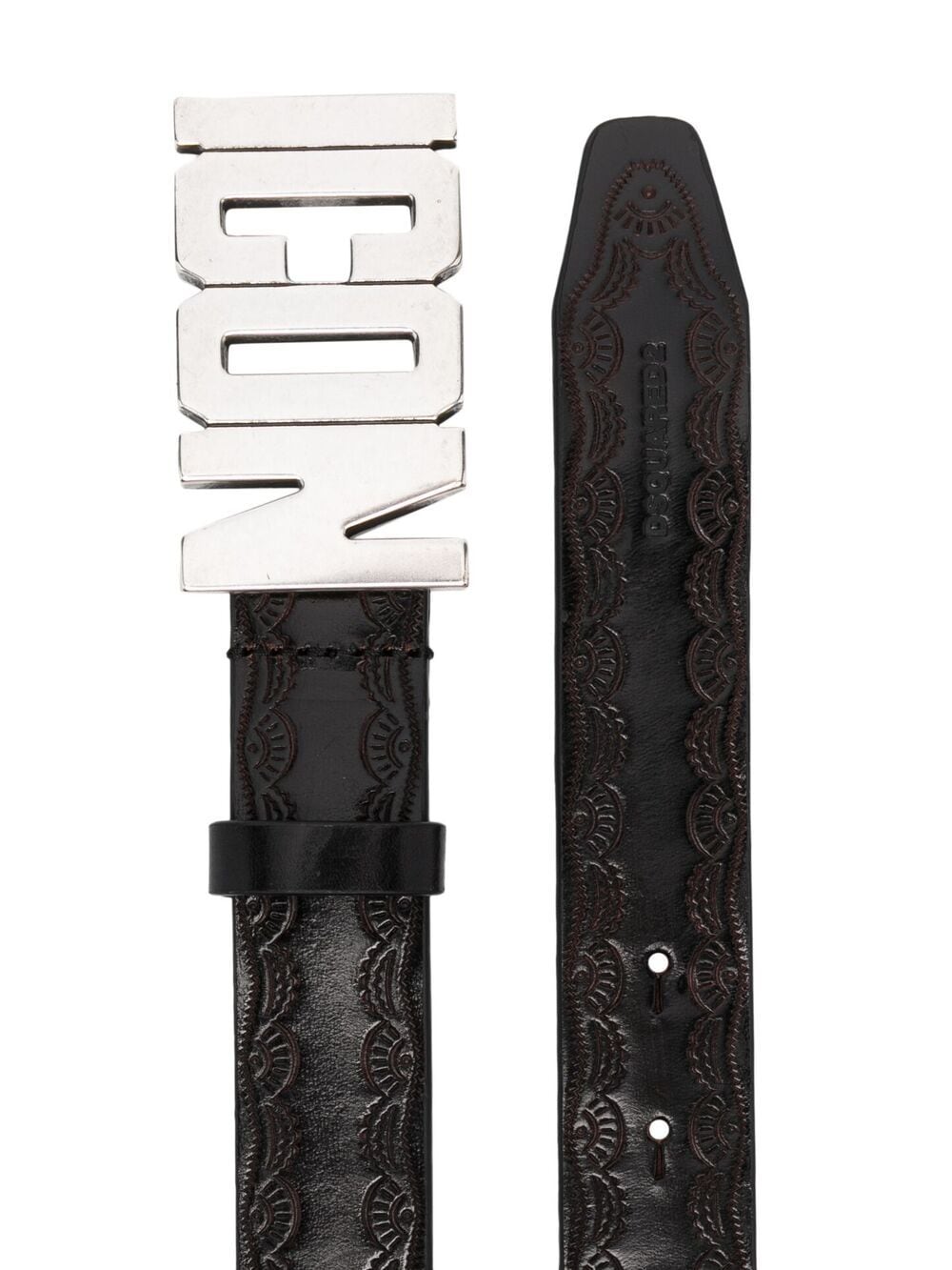 Dsquared2 logo-plaque buckle belt - Image 2