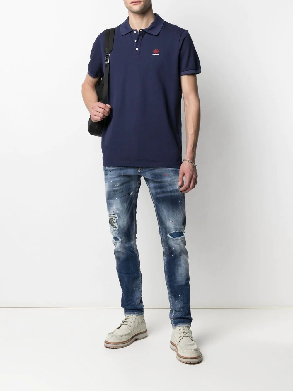 Dsquared2 distressed paint splatter jeans