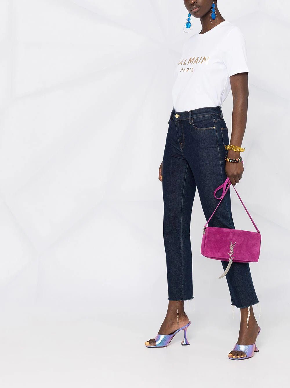 Balmain  logo print T-shirt