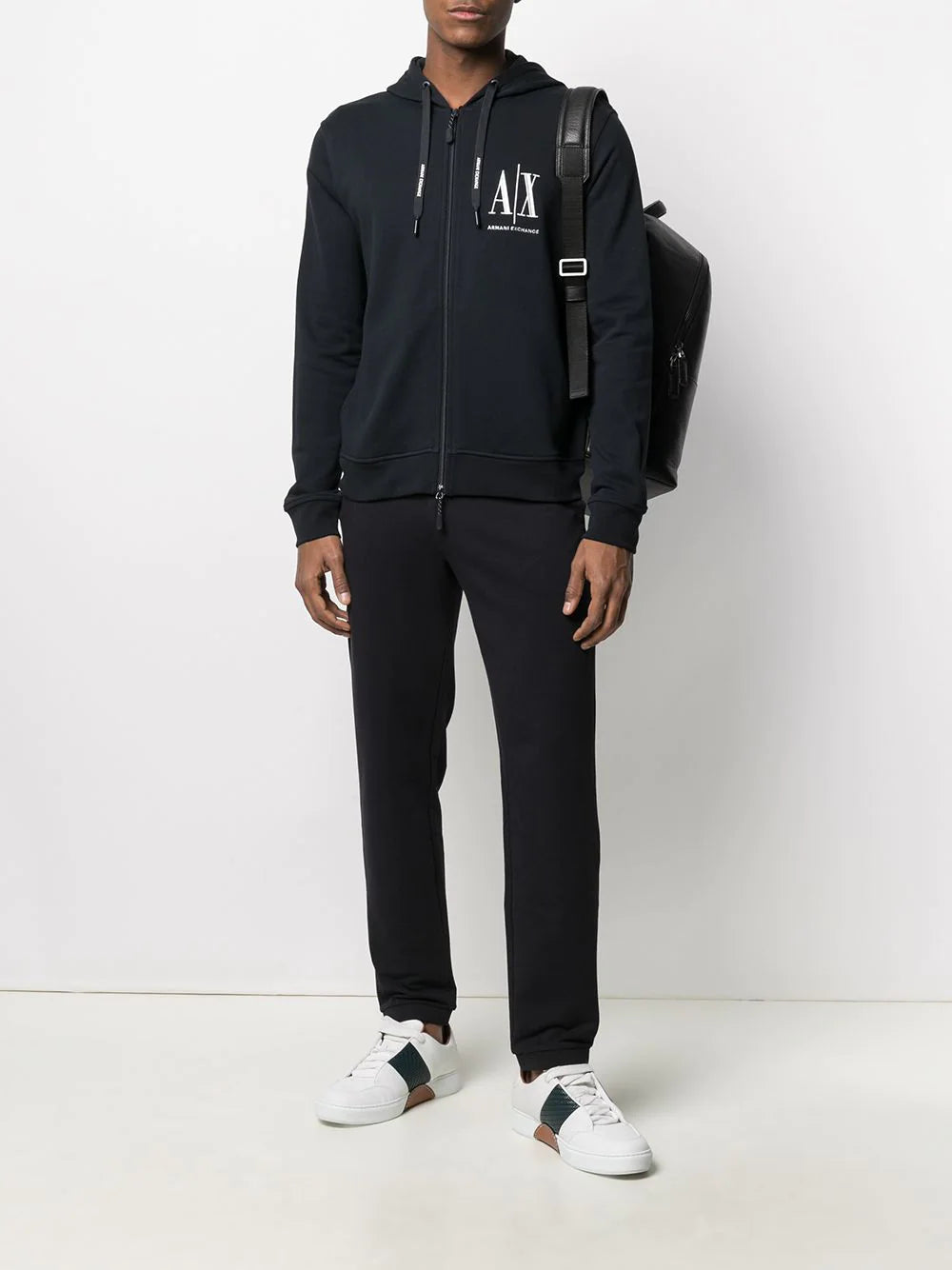 Armani Exchange logo-print track pants