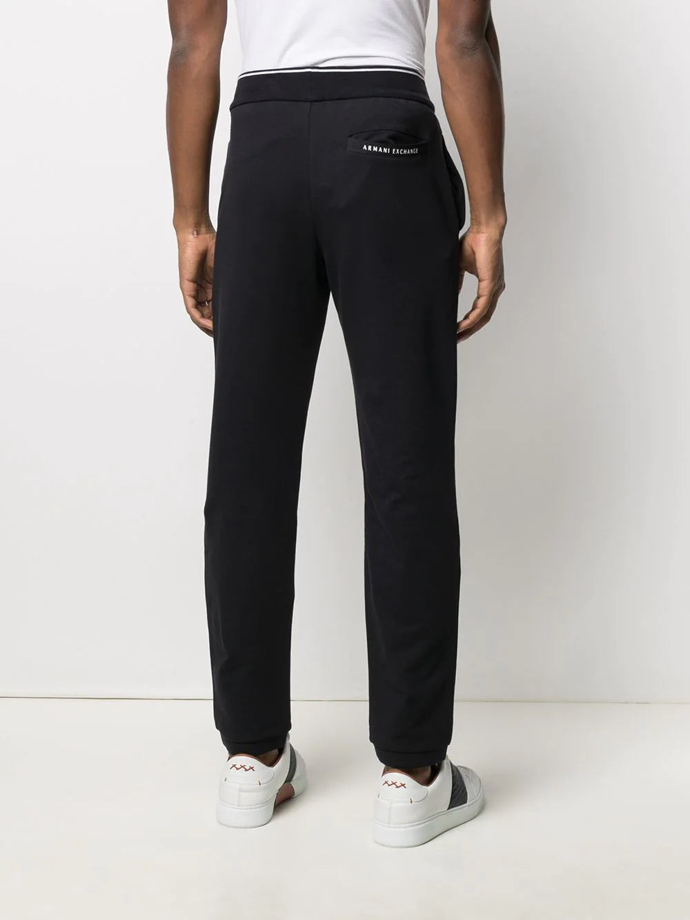 Armani Exchange logo-print track pants