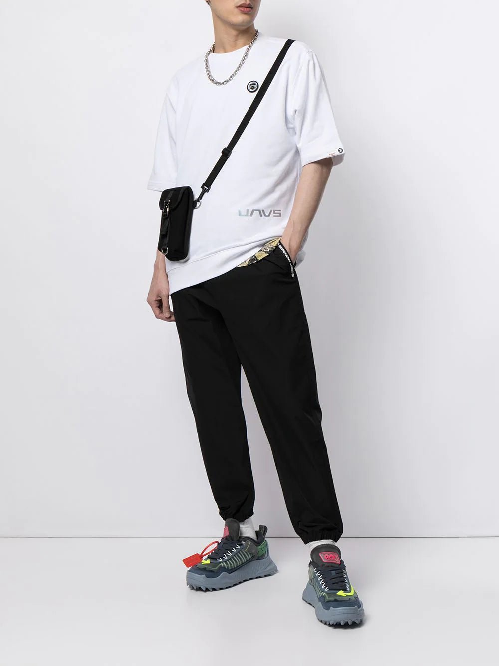 AAPE BY *A BATHING APE®  logo-patch T-shirt