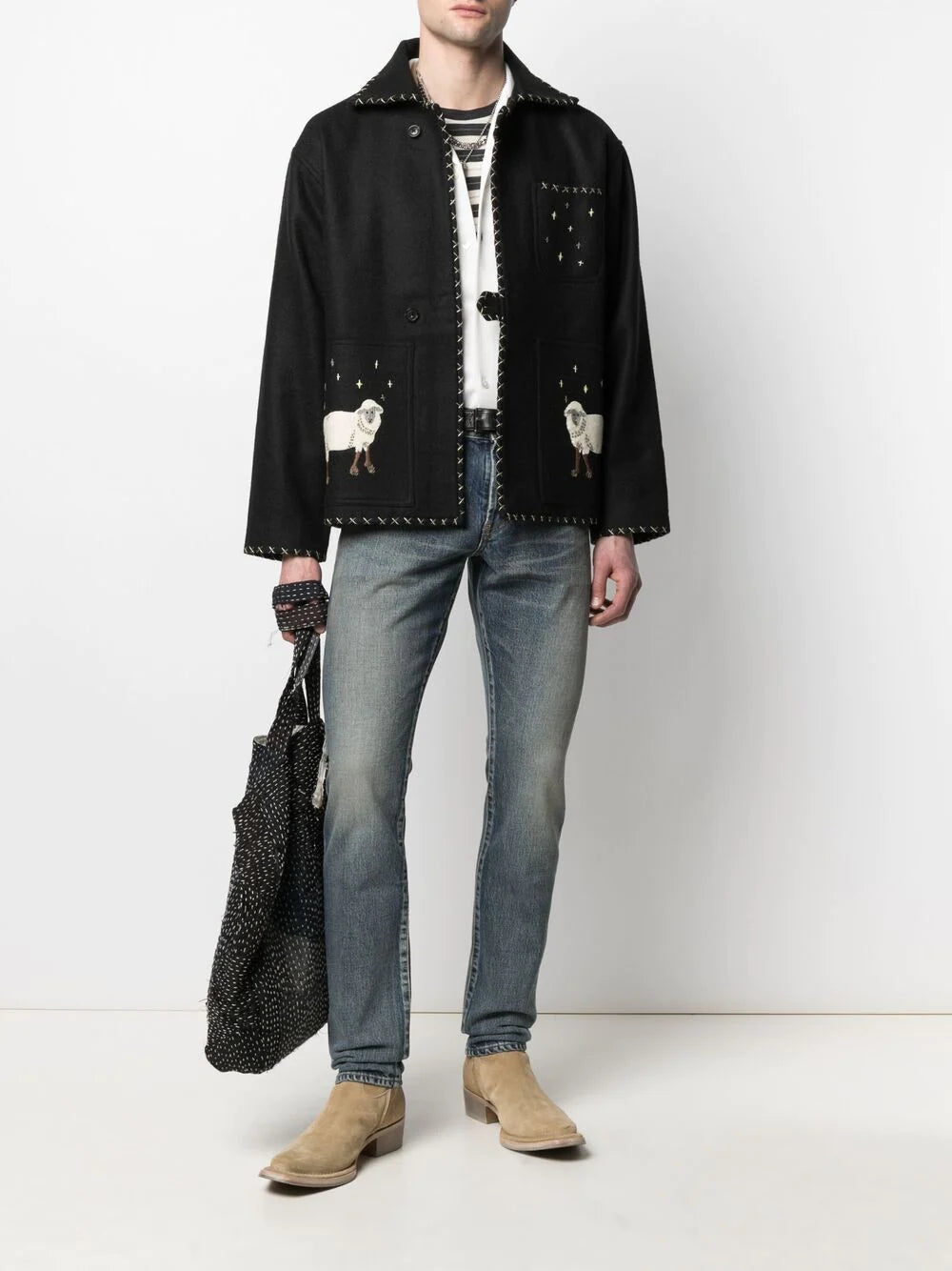Saint Laurent mid-rise slim-fit jeans