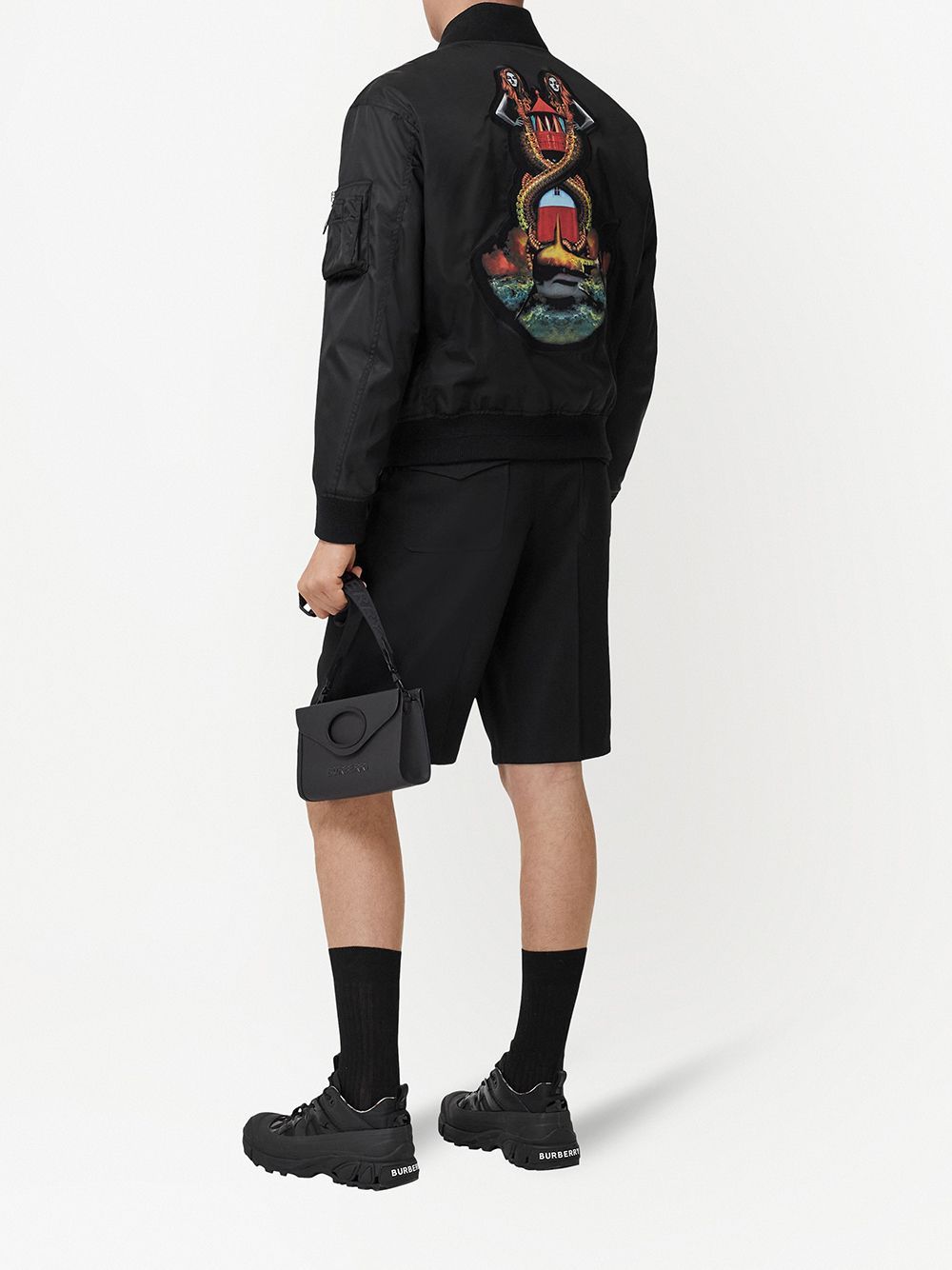 Burberry mermaid-appliqué bomber jacket