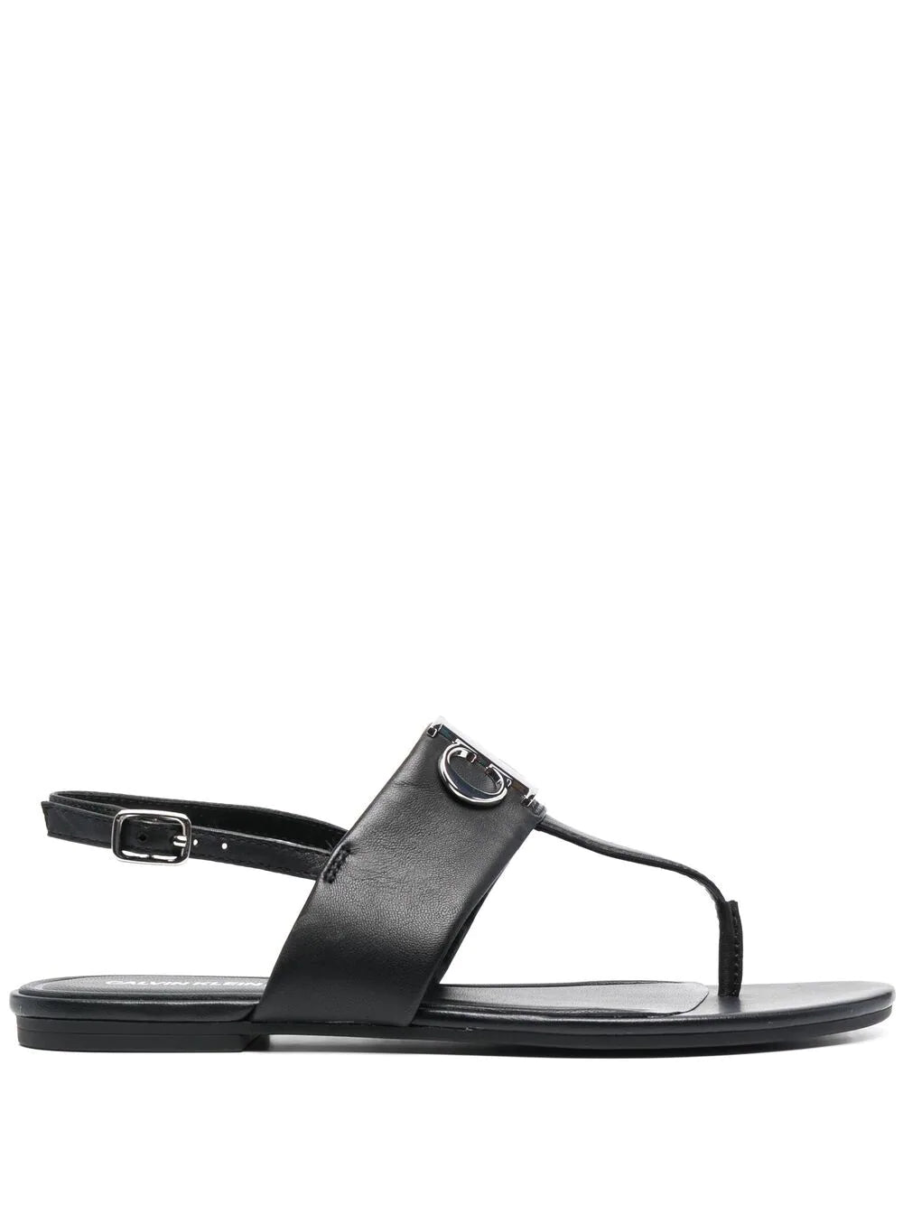 Calvin Klein  logo plaque thong sandals