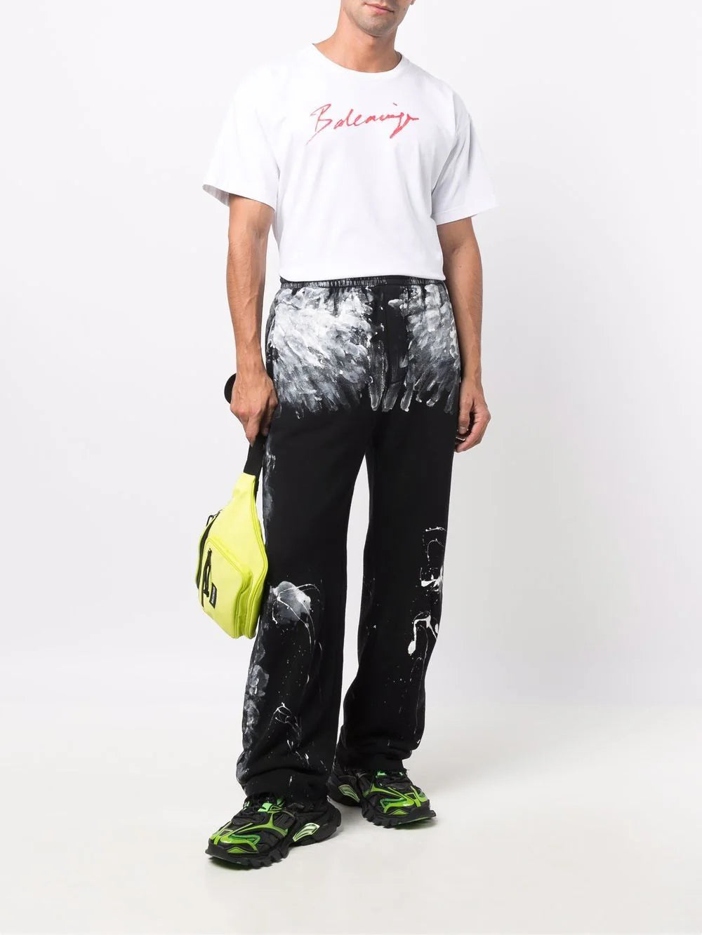 Balenciaga painterly-print track pants - Image 3