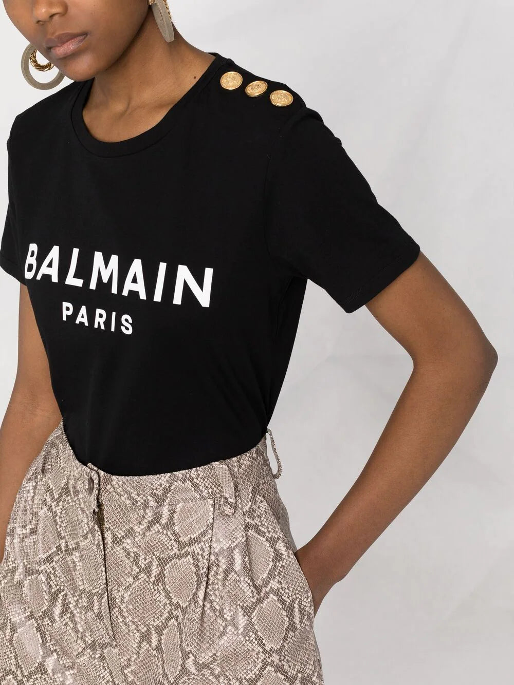 Balmain  logo-print cotton T-shirt