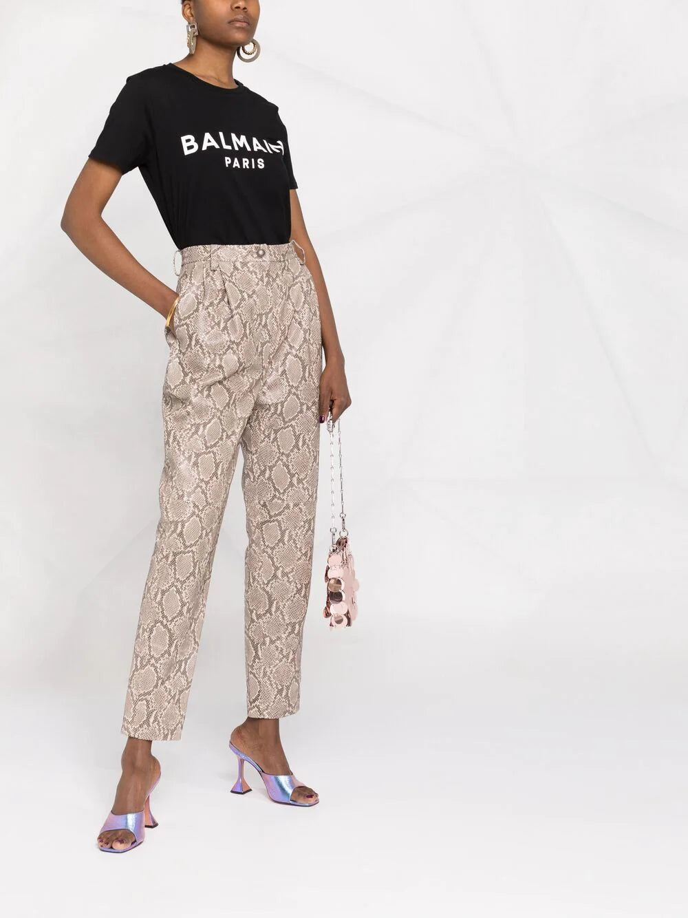 Balmain  logo-print cotton T-shirt