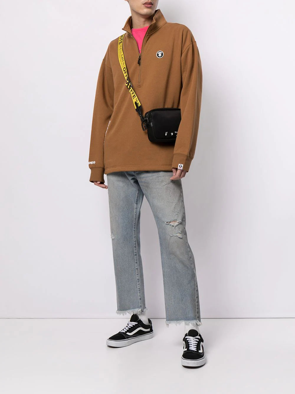 AAPE BY *A BATHING APE®  logo-patch sweatshirt