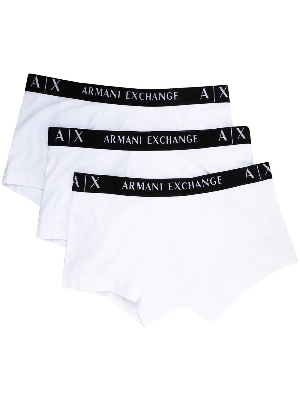 Armani Exchange logo-waistband boxer pack
