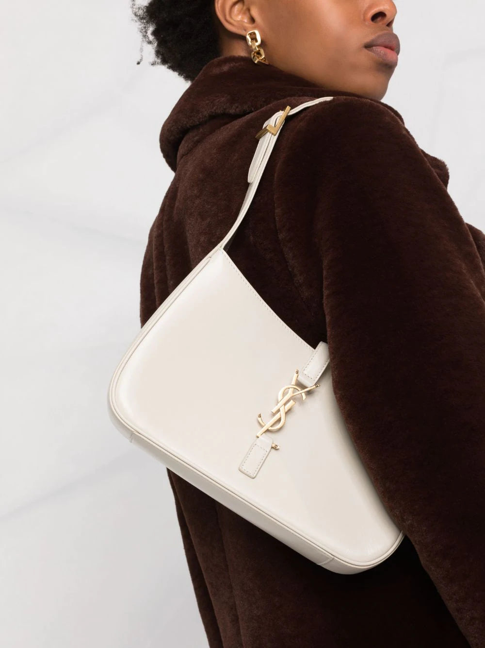 Saint Laurent 5A7 logo-plaque shoulder bag