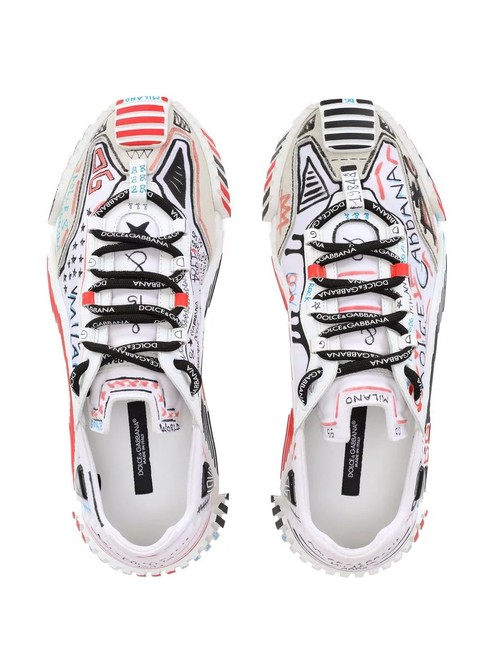 Dolce & gabbana  Milano NS1 hand-painted sneakers