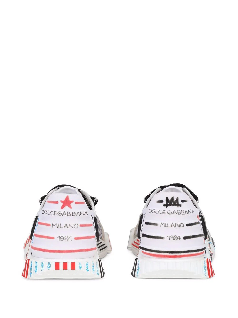 Dolce & gabbana  Milano NS1 hand-painted sneakers