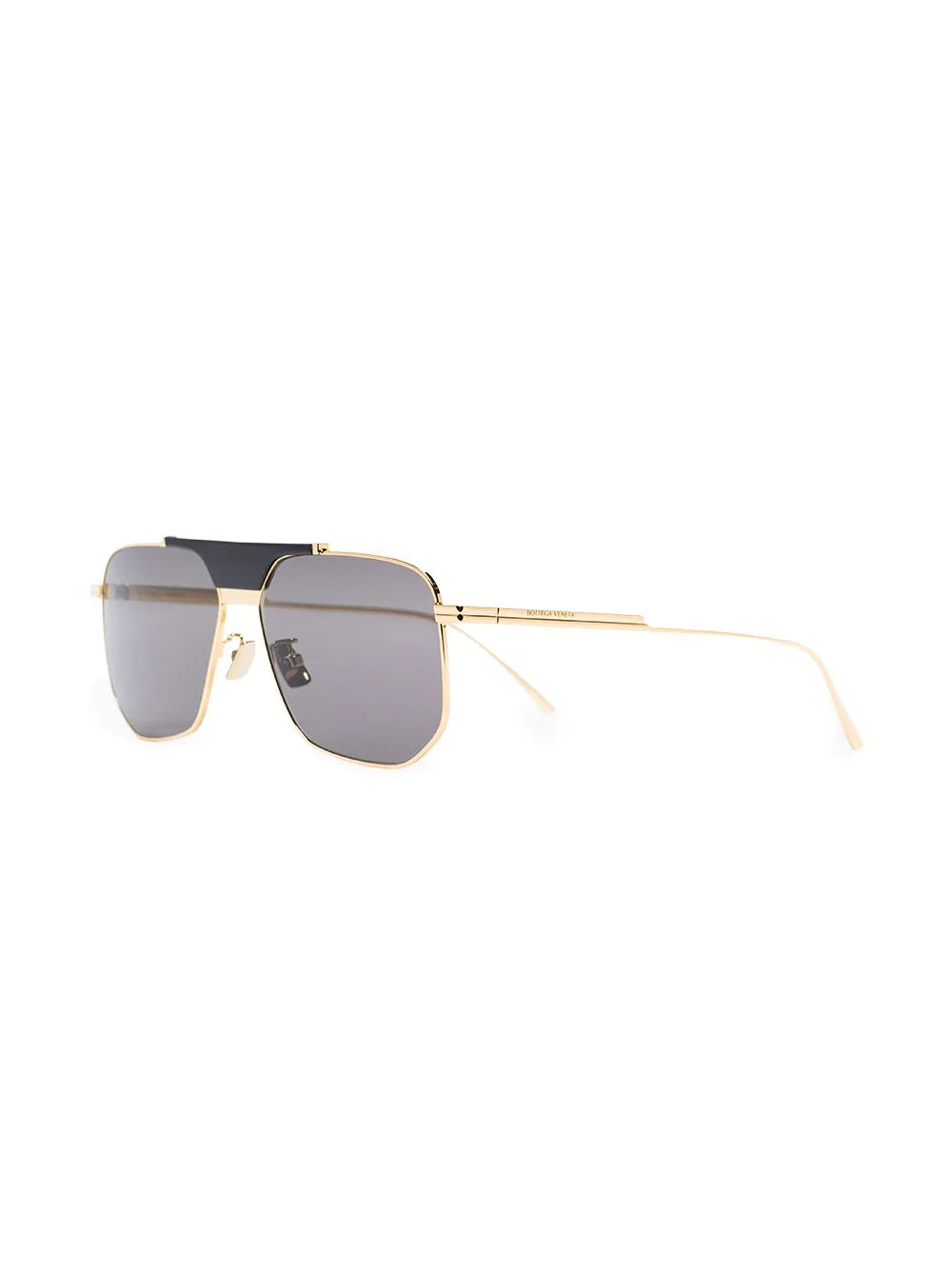 Bottega Veneta double-bridge pilot-frame sunglasses