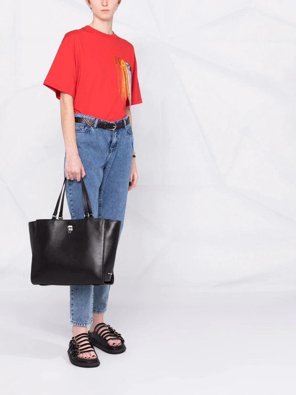 Karl Lagerfeld K/Ikonik leather tote bag