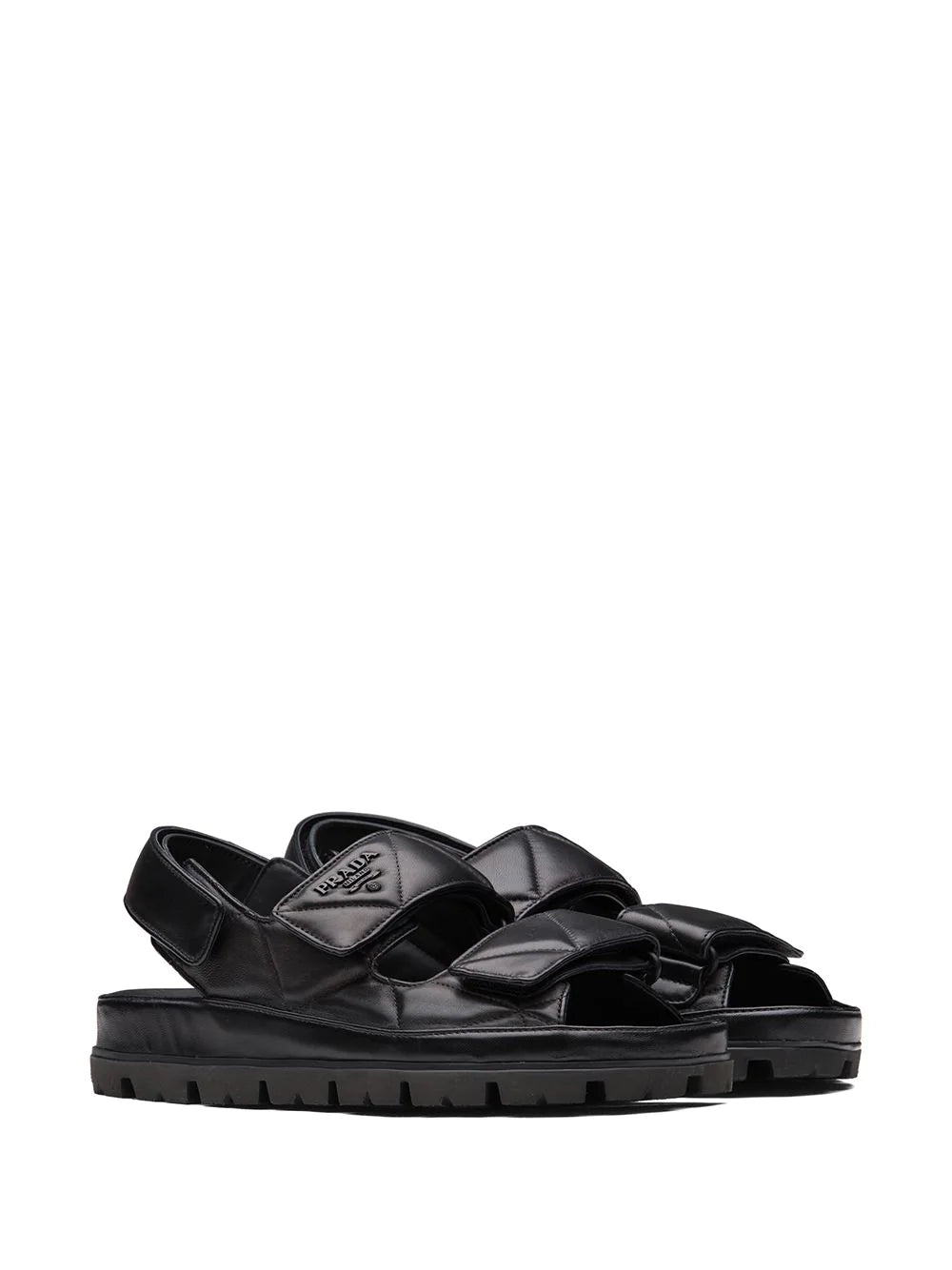 Prada logo-strap chunky sandals