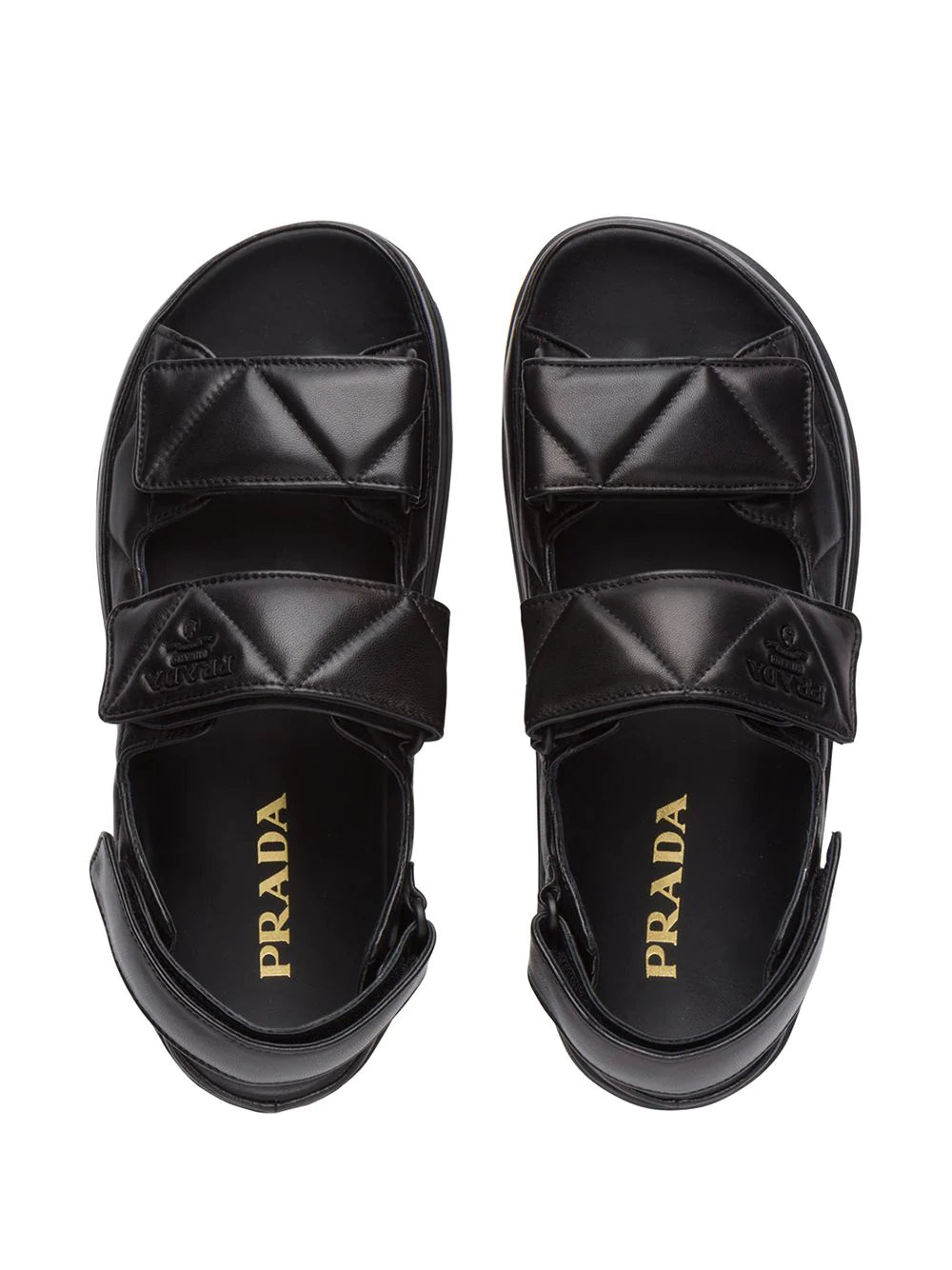 Prada logo-strap chunky sandals
