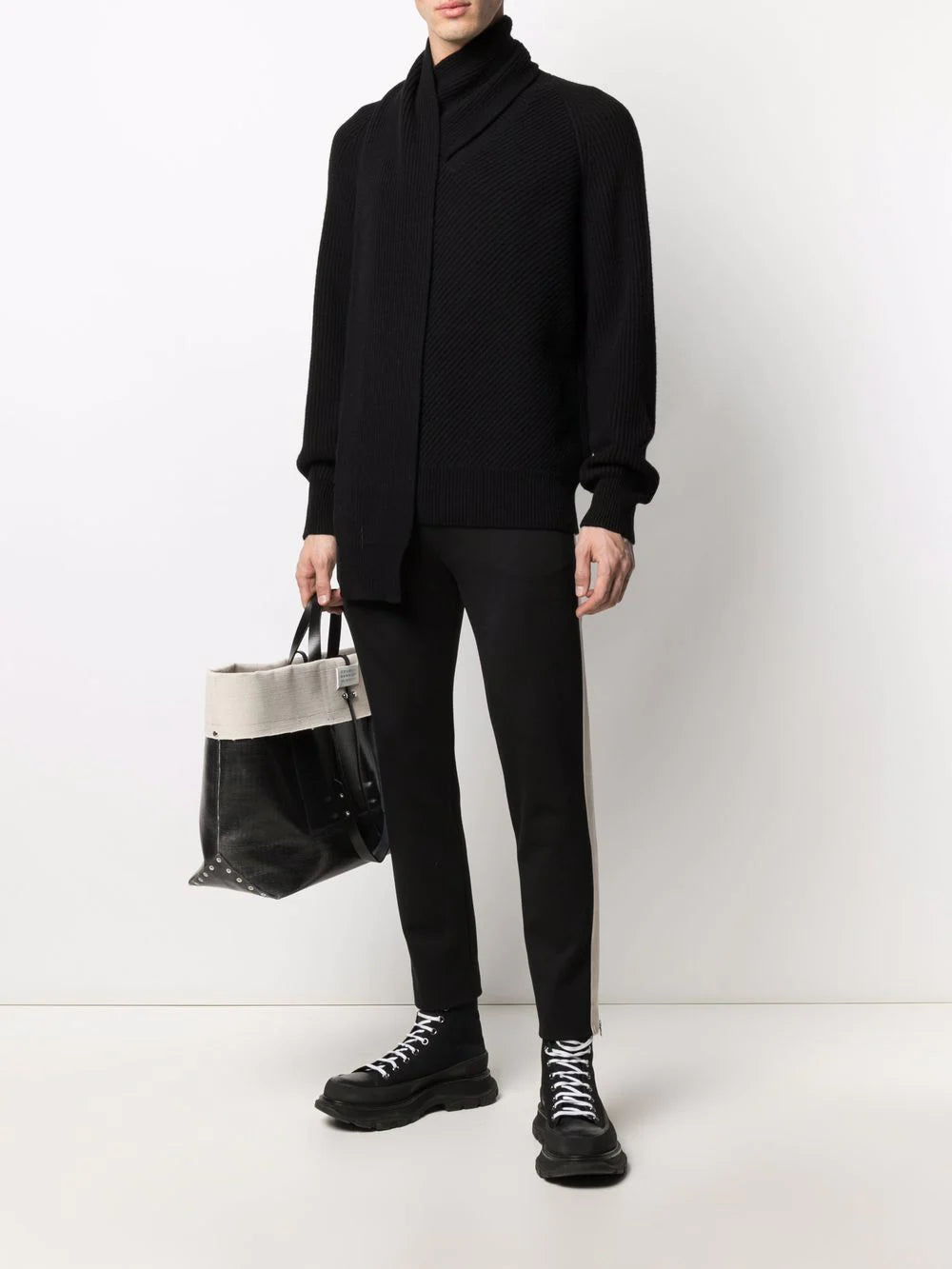 Alexander McQueen  side-stripe track pants