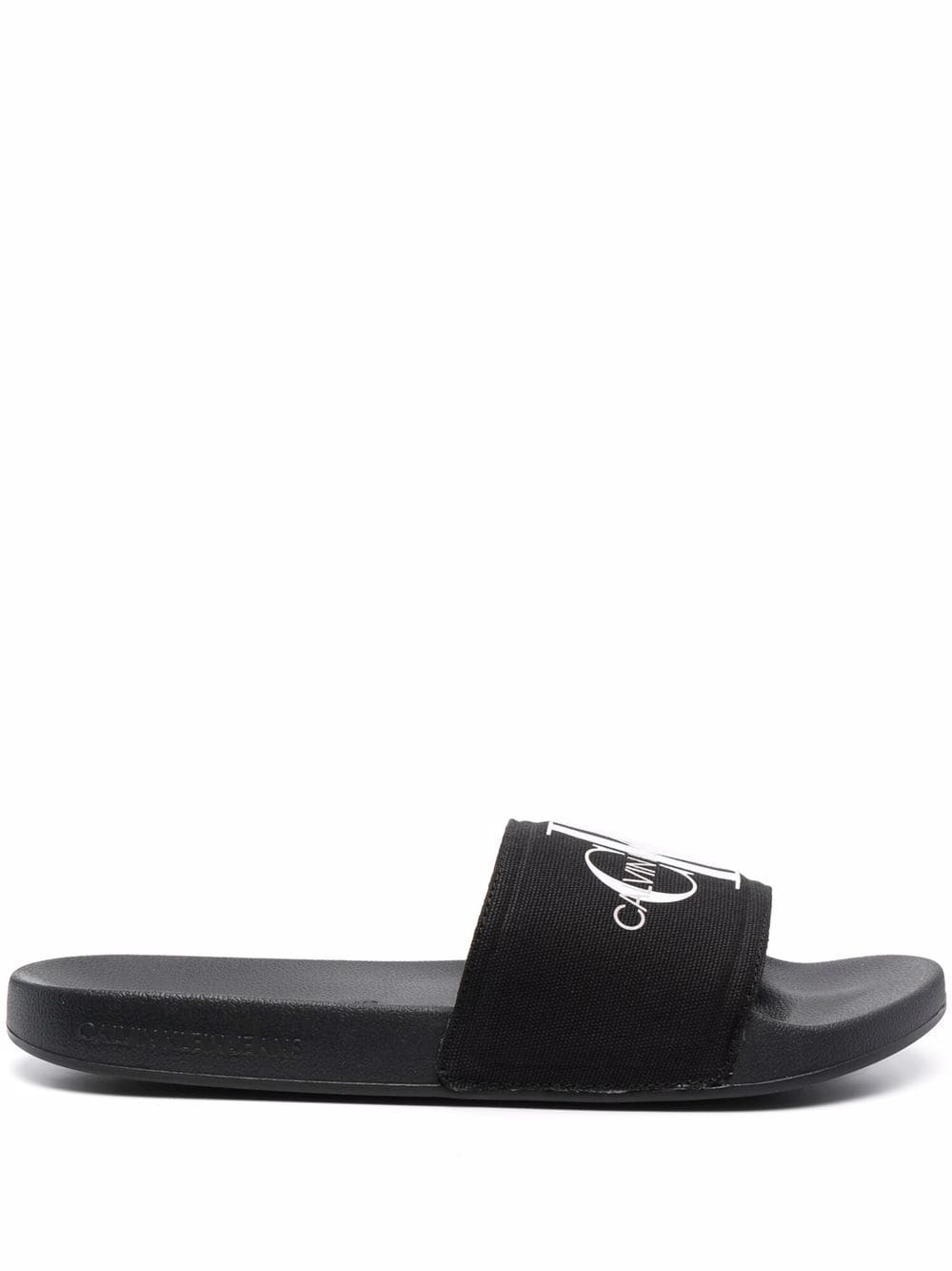 Calvin Klein  monogram-print slides