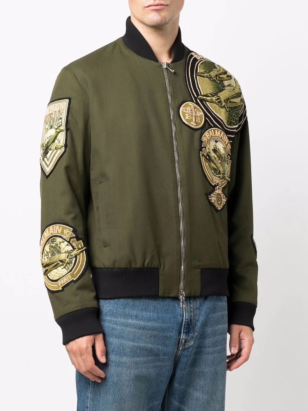 Balmain  multi-badge pilot jacket
