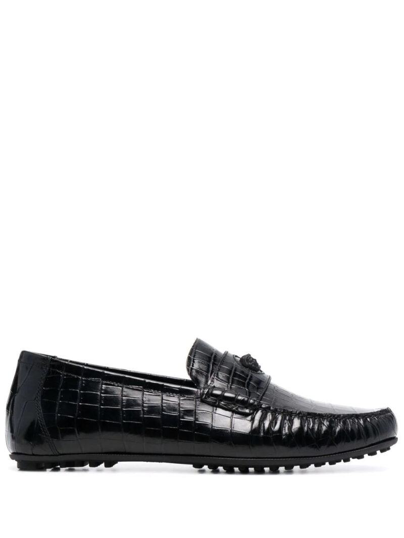 Versace  La Medusa leather loafers