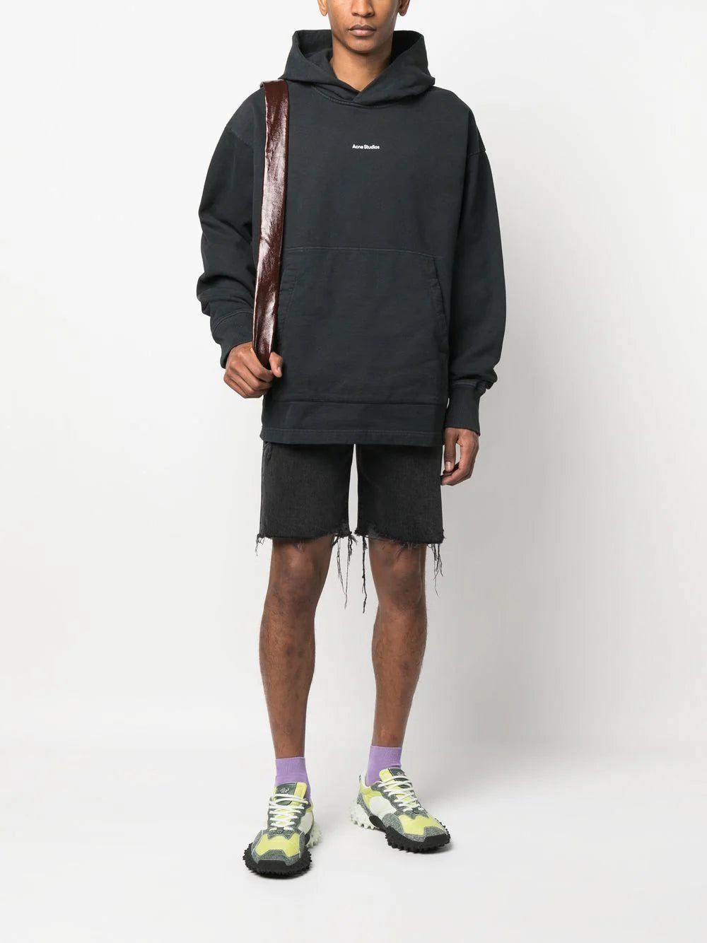 Acne Studios logo-print oversized hoodie - Image 2