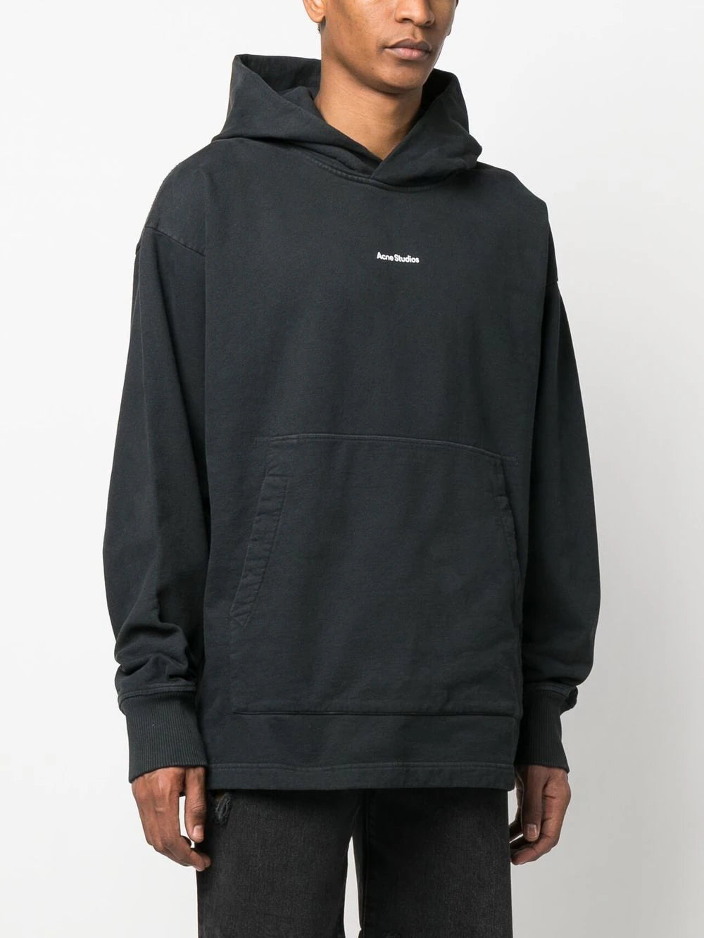 Acne Studios logo-print oversized hoodie - Image 3