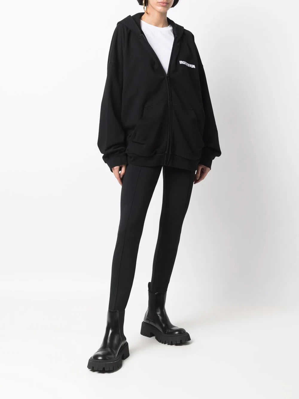 Balenciaga  Turn Wide Fit zip-up hoodie