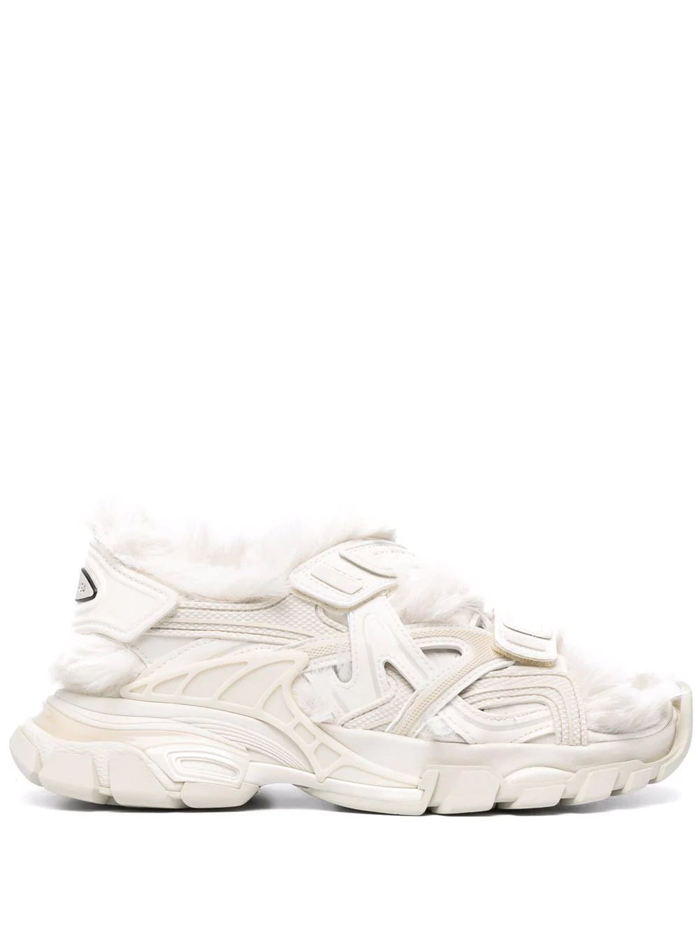 Balenciaga  faux-fur Track sandals