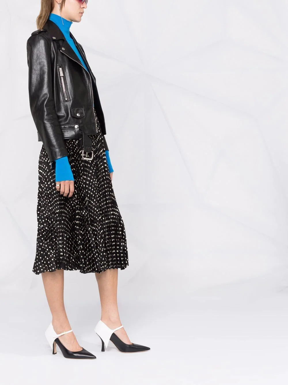 Balenciaga pleated midi skirt