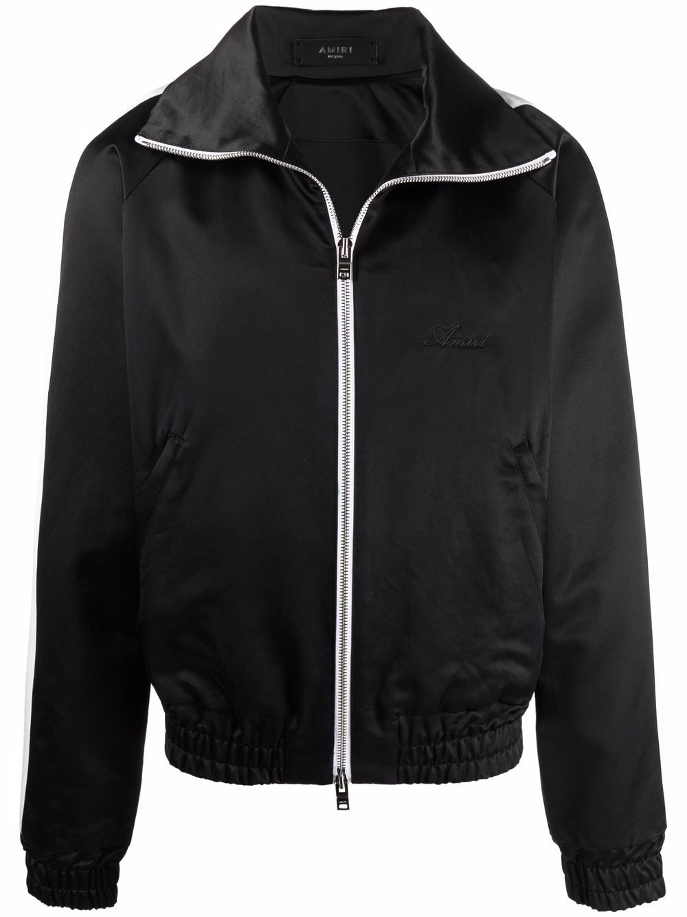 AMIRI  Full Zip Satin Track Jacket "Black"
