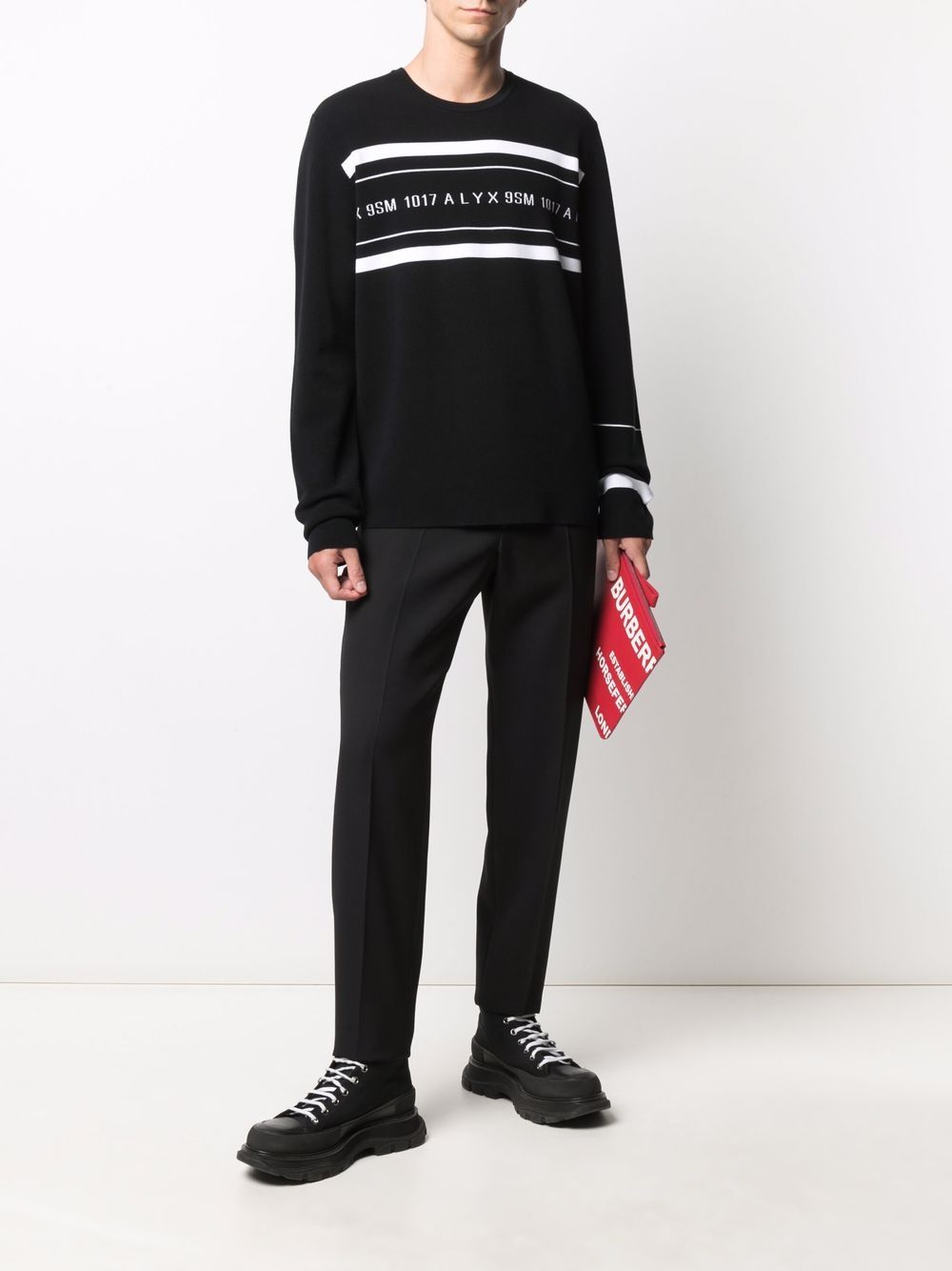 1017 ALYX 9SM  logo-print crew neck sweatshirt
