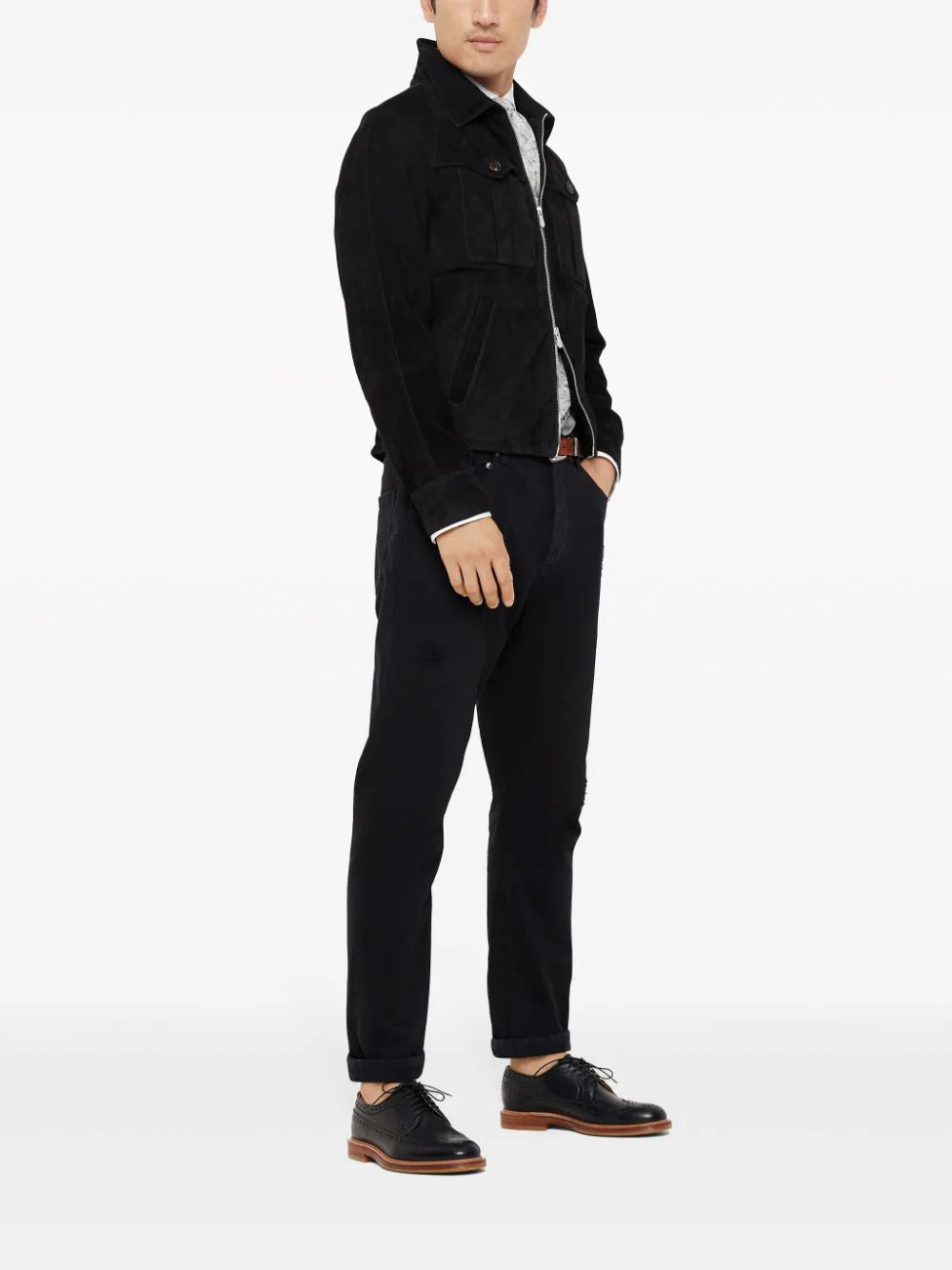 Brunello Cucinelli long-sleeve cotton shirt