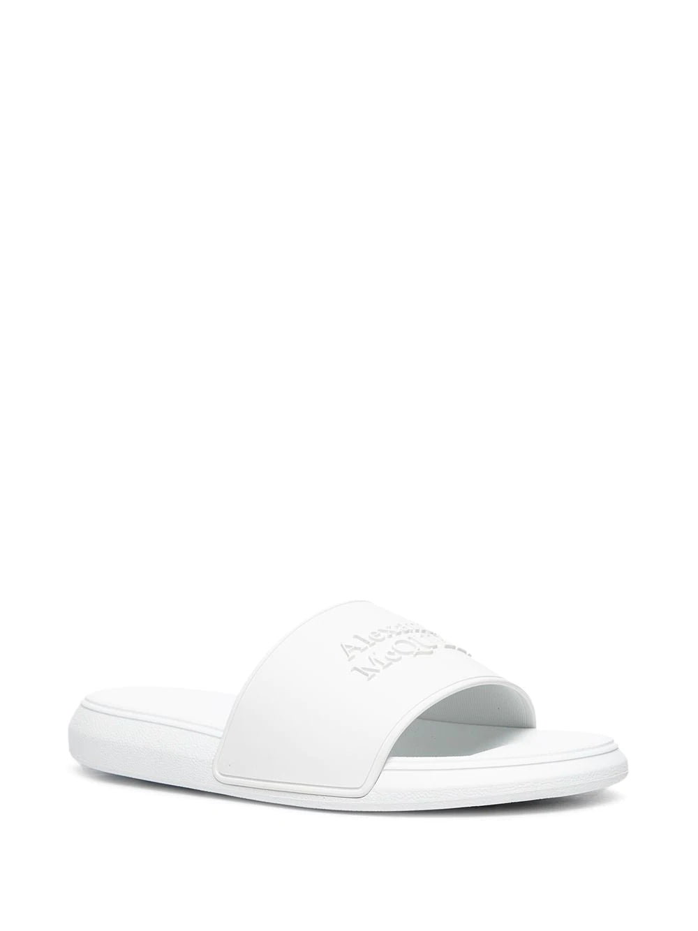 Alexander McQueen logo-embellished flat slides