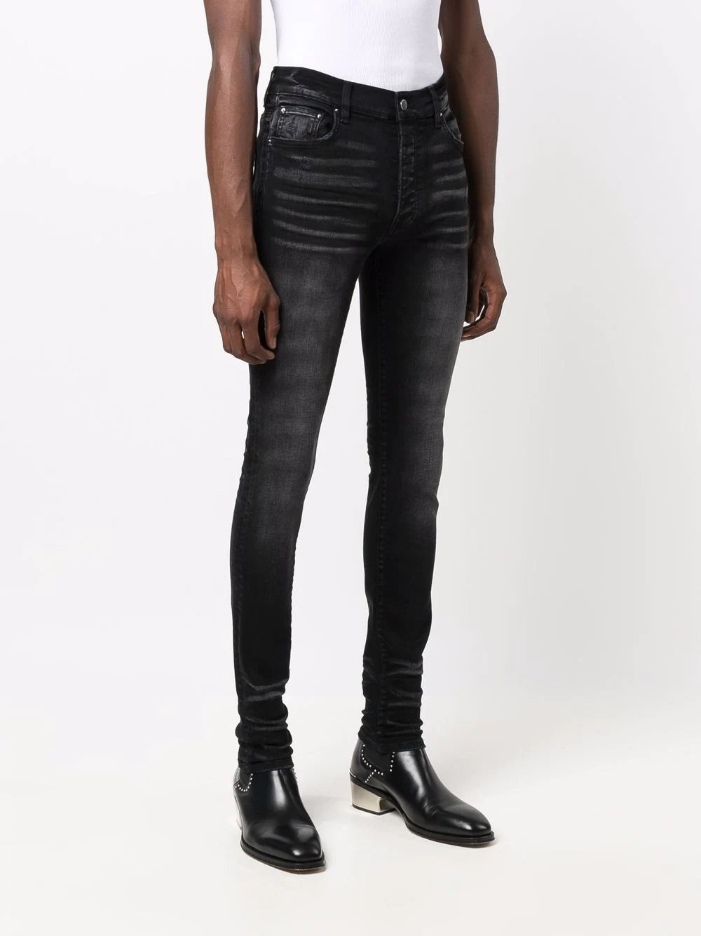 Amiri washed-effect skinny jeans
