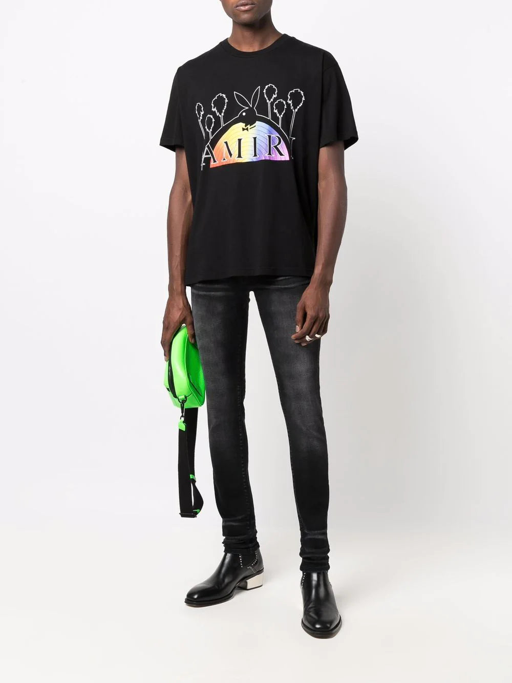 Amiri washed-effect skinny jeans