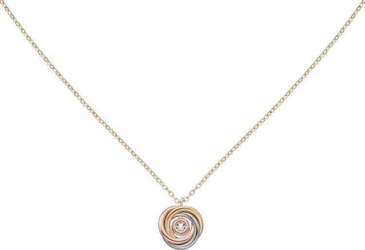 Cartier Trinity pendant, 1 diamond, paved
