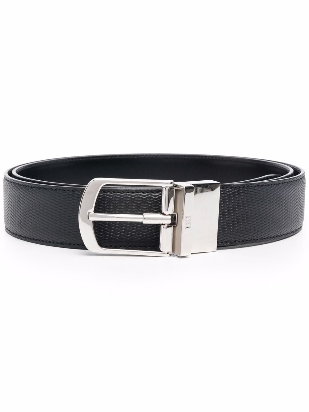 Bally logo detail textured belt