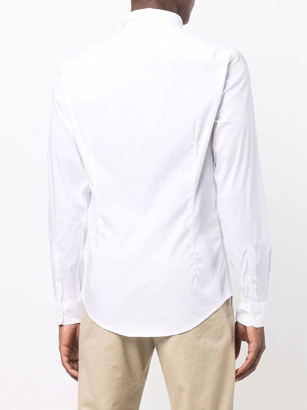 Emporio Armani logo-patch longsleeved shirt