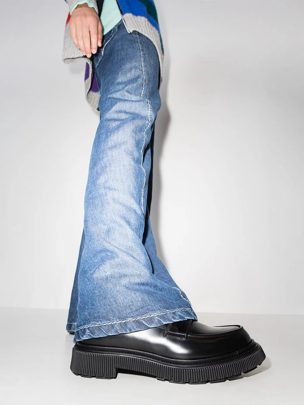 Adieu Paris  penny-slot leather loafers