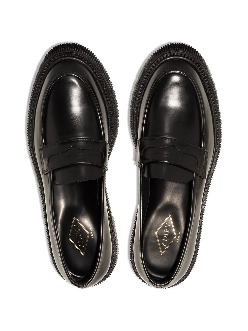 Adieu Paris  penny-slot leather loafers