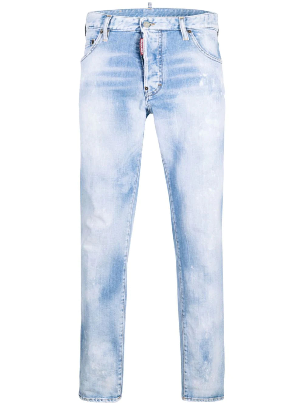 Dsquared2 distressed bleached-effect slim-cut jeans