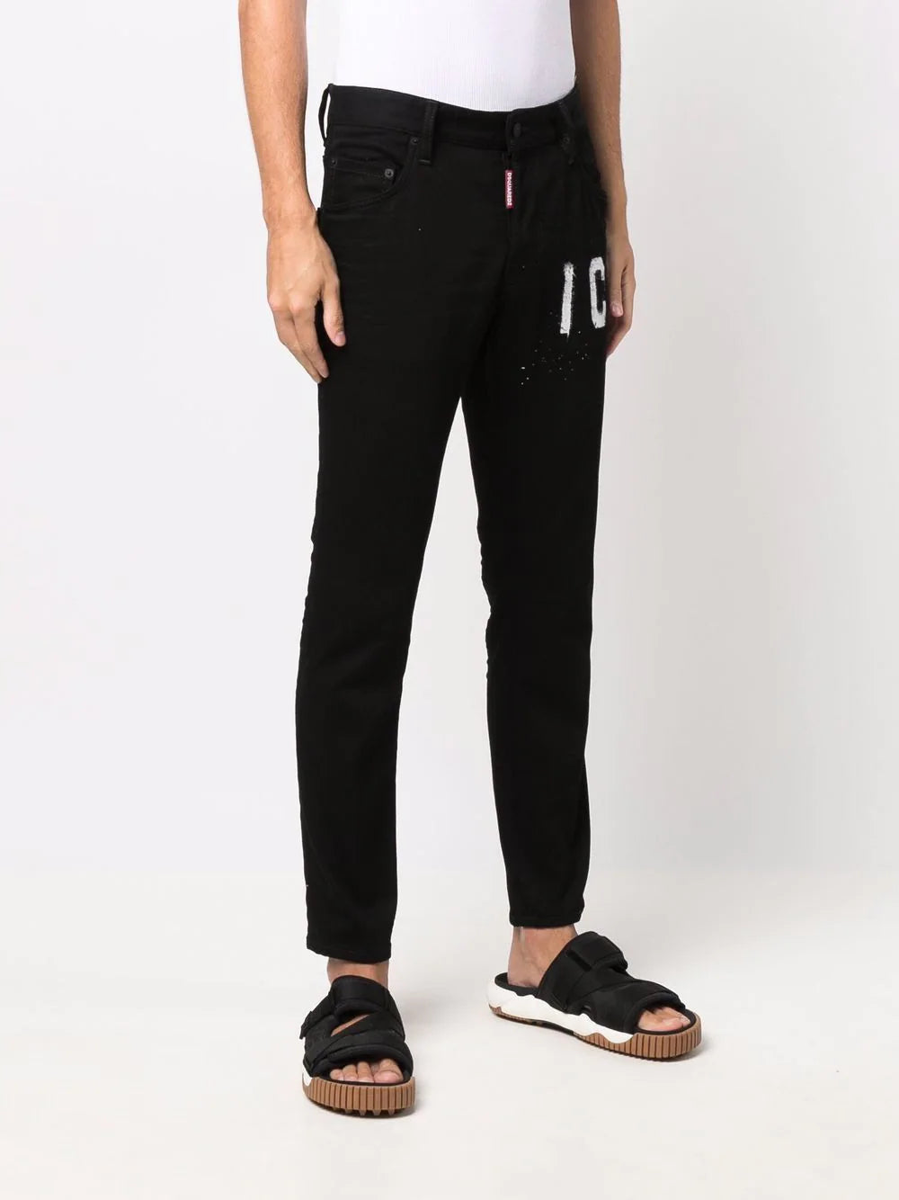 Dsquared2 -logo-print straight-leg jeans