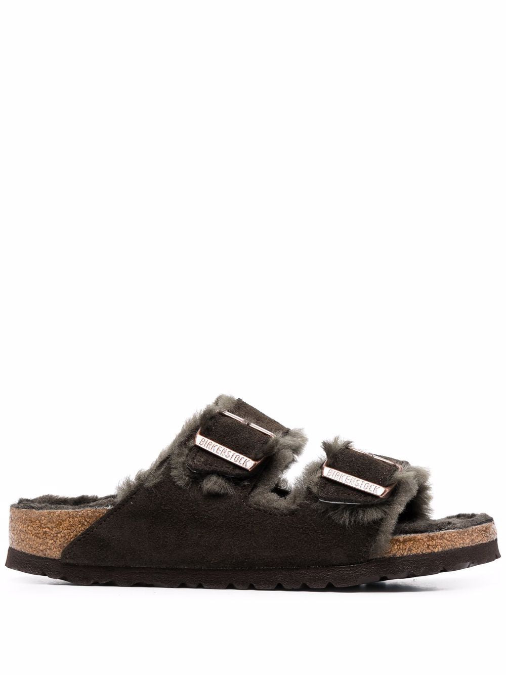Birkenstock  shearling-lined double-buckle sandals