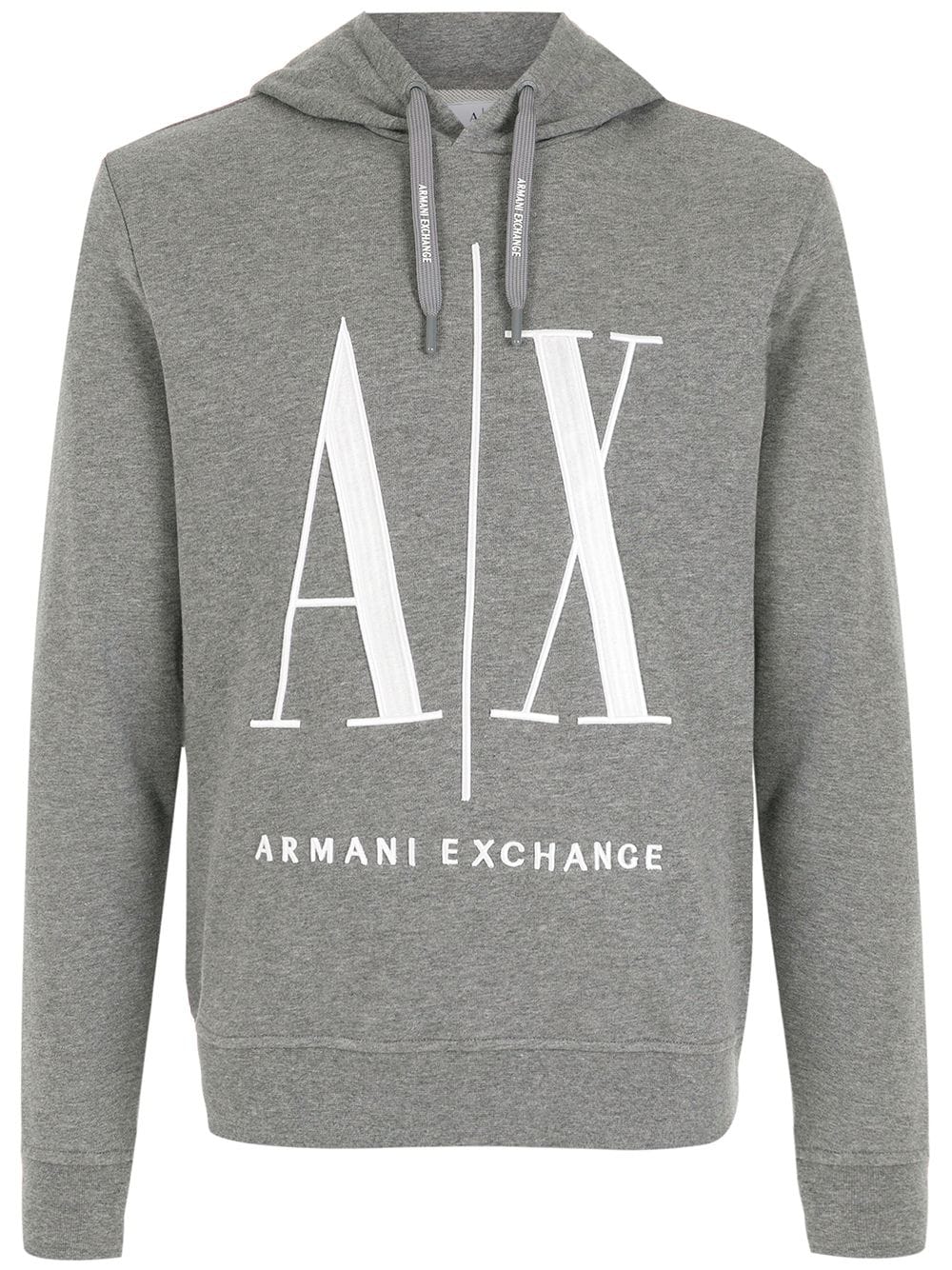 Armani Exchange  logo-print pullover hoodie
