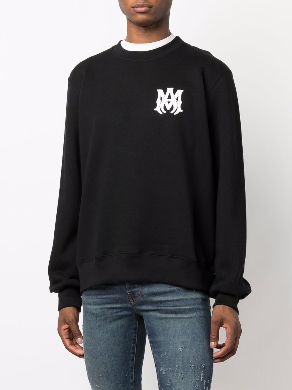 AMIRI  logo-print long-sleeve cotton sweatshirt